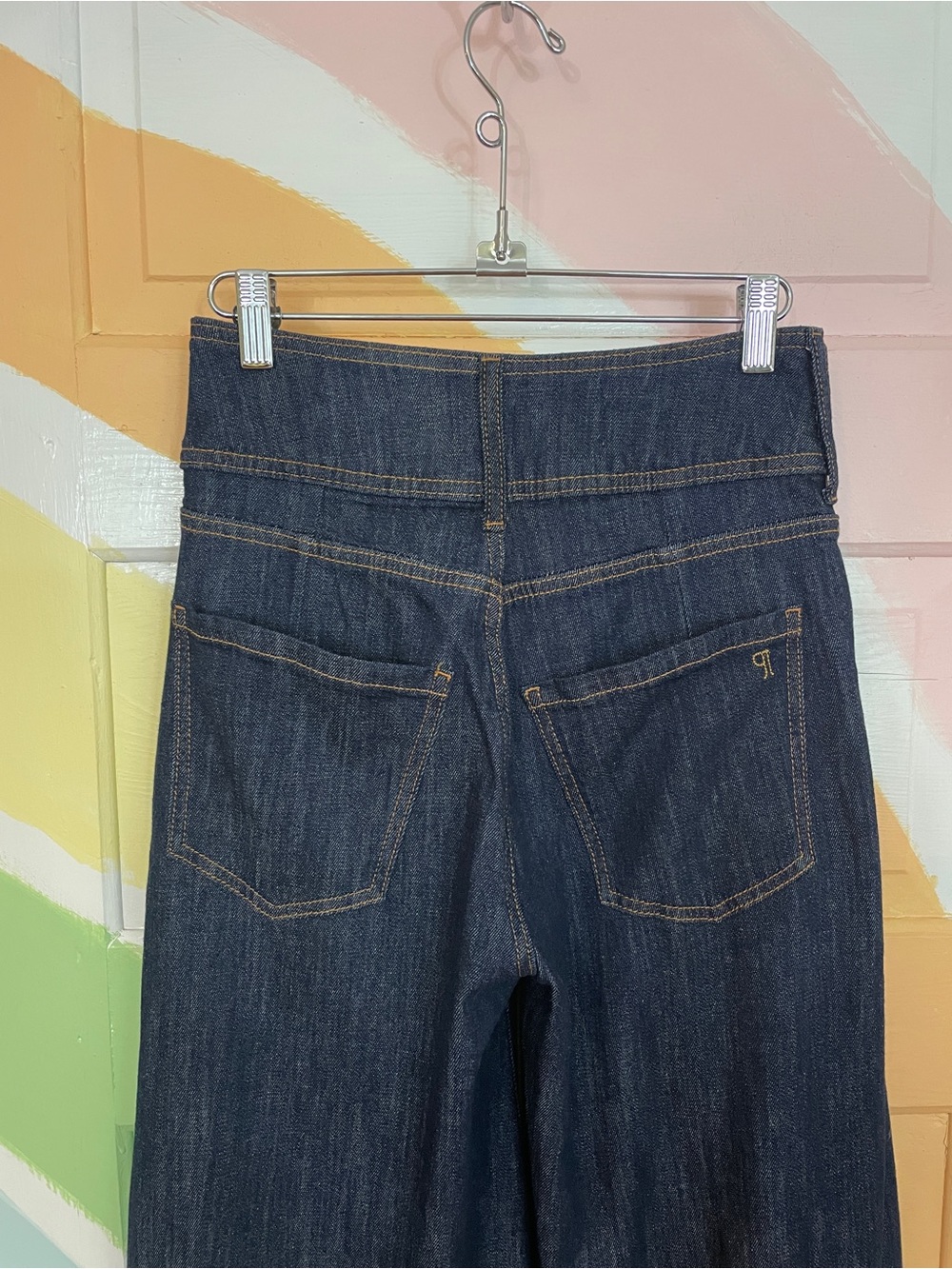 Anthropologie Pilcro Dramazzo Ultra Wide-Leg Jeans Palazzo Denim Sz 25 🧡🎀 - Picture 8 of 15